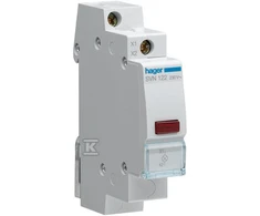Hager LED signalo lempos 230V AC raudona - SVN122