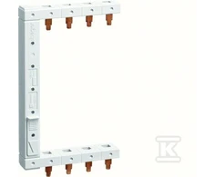 Hager Vertikali 4P / 2-eilutė, į kairę, 125mm tarpai (KCF663L)