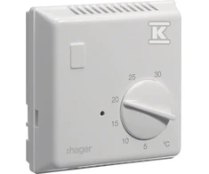 Hager Termostat 230V 10A 5-30 °C IP30 balta (EK054)