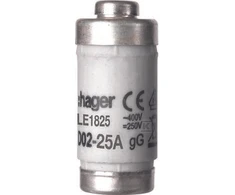 Hager saugiklis BiWtz 25A D02 gG 400V (LE1825)