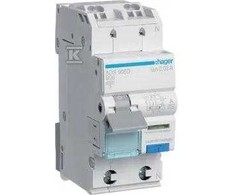 Hager ADS906D Wyłącznik różnicowo-nadprądowy RCBO 1P+N 6kA B6A 0,03A Typ A QuickConnect ADS906D