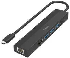 Carruzzo Hama 00200144 sąsajos šakotuvas USB 3.2 Gen 1 (3.1 Gen 1) Type-C 5000 Mbit/ai Juoda