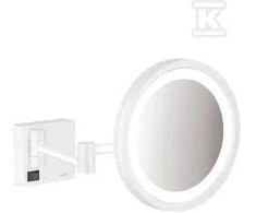 Hansgrohe kosmētiskais spogulis ar apgaismojumu AddStoris, matēts balts