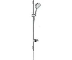 Hansgrohe rokas dušas komplekts Raindance Select S 120 3jet P Unica`S Puro, 900 mm, ar ziepju trauku, hroms