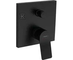 Hansgrohe bath mixer for concealed installation Vivenis, matt juodas