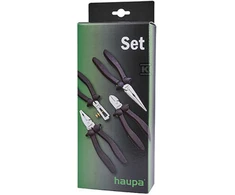 Haupa 4-ELEM Juodas LINE replių RINKINYS