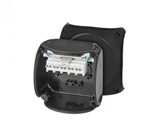 Hensel 62000335 ATEX skirstomoji dėžutė 2 ir 22 zonoms IP66 93x93x62mm juoda 5x2,5 mm2 Cu KX 0202 C