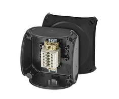Hensel 62000340 ATEX jungiamoji dėžutė 2 ir 22 zonoms IP66 93x93x62mm juoda 5x2,5 mm2 Cu RX 0205 T