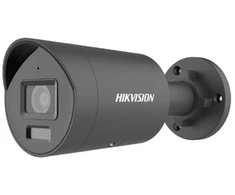 „Hikvision“ kulkos formos vaizdo kamera DS-2CD2046G2H-IU F2.8 (juoda, 4 MP, 40 m. IR, „AcuSense“, „DarkFighter“)
