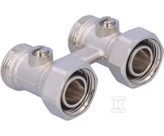 Honeywell Home Honeywell Dvivietis išjungimo vožtuvas kompaktiniams radiatoriams 3 / 4 "kūgio sandariklis - V2495DX020