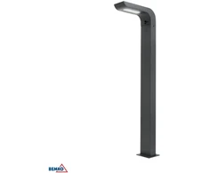 Hibridinis LED sodo šviestuvas BEMKO SOLVEO 7W 600LM 3000K/4000K/6500K 80CM IP65 tamsus Pilkas CZ.PIR