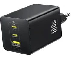 Įkroviklis jungiama į tinklą Baseus EnerFill FE11 100W 2 x USB-C + USB-A - juoda