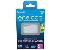 PANASONIC SMARTPLUS USB ĮKROVIKLIS + 4 x AA ENELOOP 2000 mAh