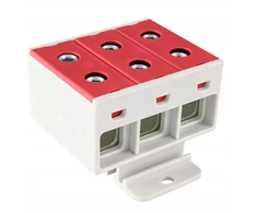 Incobex Elplast ENE-00207 3 bėgių bėgio jungtis 50 mm² pilka ZGX 3x50 raudona 2 versija ENE-00207