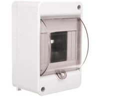 Incobex Elplast ENE-00318 Modulinis skirstomasis įrenginys 1x4 paviršinis IP20 su dūmų sklende ir S-4+SZYBKA+N+PE gnybtais 8005823 ENE-00318