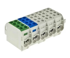 Incobex Elplast ENE-00511 Penkių polių gnybtų blokas ZGX 5x(1x25/2x16) mm2 (pilkas) ENE-00511