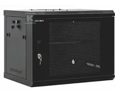 Spinta Incobex RACK 19 wisząca 15U 600x600 Seria: ALL IN ONE (Drzwi perforowane, juoda) (INL-RW-15U-6060-P-C)