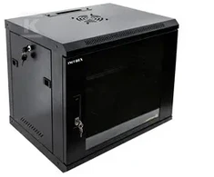 Spinta Incobex RACK 19 wisząca 4U 600x450 Seria: All in One (Drzwi szklane, juoda) (INL-RW-04U-6045-S-C)