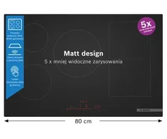 Bosch Serie 6 PVW81CHB1E kaitlentė Juodas Įmontuojama 80 cm Zonos indukcinė kaitlentė 5 zona(-os)