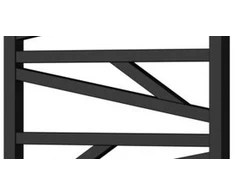 Instal Projekt rankšluosčių džiovintuvas Trick, 857x530 mm, matinė juoda