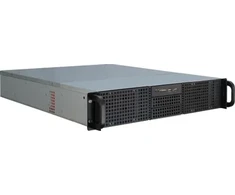 Inter-Tech 2U-20255 Rack Juodas, Nerūdijantis plienas