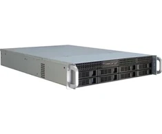 Inter-Tech IPC 2U-2408 Rack Juodas, Nerūdijantis plienas