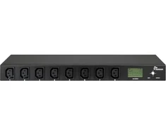 Inter-Tech PDU SA-0816 maitinimo paskirstytuvas PDU 8 x tinklo lizdas Juoda