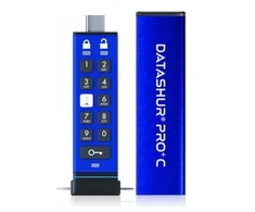 „Pendrive“ iStorage datAshur PRO+C 32GB Mėlyna (IS-FL-DA3C-256-32)