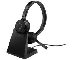 Ausinės Jabra Evolve 65 TE USB Typu-A Bluetooth Podstawka do ładowania Juodas