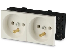 Javel 2M dvigubas elektros lizdas