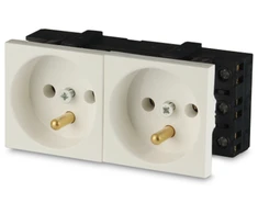 Javel 2M dvigubas elektros lizdas