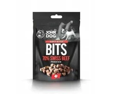 Šuo - JOHN DOG Minkšti kąsneliai jautiena 70% - 100g