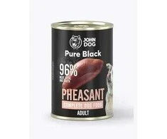 JOHN DOG Pure Juodas Fazanas – drėgnas ėdalas šunims – 400g