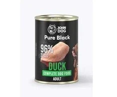 JOHN DOG Pure Juodas Antis – drėgnas ėdalas šunims – 800g