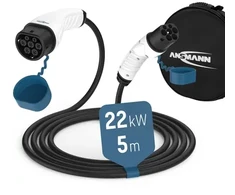 Ansmann 1900-0119 2 tipo automobilio įkrovimo laidas, 22kW, 5m