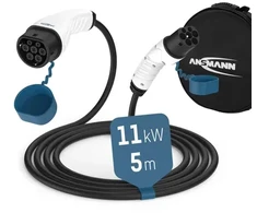 Ansmann 1900-0117 2 tipo automobilio įkrovimo kabelis, 11 kW, 5 m