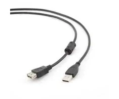 Kabelis GEMBIRD CCP-USB2-AMAF-6 (USB 2.0 typu A F - USB 2.0 typu B M; 1,8m; spalva juoda)