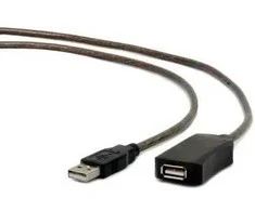 Kabelis GEMBIRD UAE-01-10M (USB M - USB F; 10m; spalva juoda)