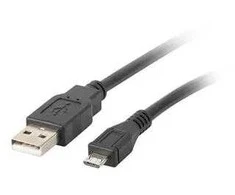 Laidas Lanberg CA-USBM-10CC-0018-BK (USB 2.0 M - Micro USB M; 1.8m; juodas)