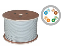 Alantec UTP instaliacijos kabelis, viela, cat.5E, PVC, 500m
