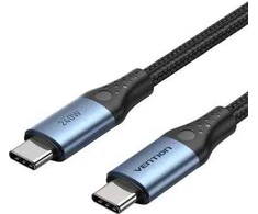 Vention USB 2.0 5A 240W 1m Juodas USB-C to C cable