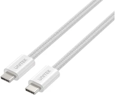 Unitek Kabelis pintas, magnetiškai ištraukiamas USB C PD 100W balta 1m