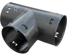 Kaczmarek PVC DRENAŽO TEE DN/OD 80X80/90