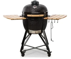 Kamado Bono Media Ceramic Grilis 20” Kamado barbecue/grill Vežimėlis Węgiel drzewny (paliwo) Juodas