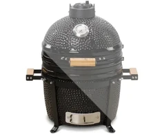 Kamado Bono Minimo Ceramic Grilis 15” Kamado barbecue/grill Vežimėlis Węgiel drzewny (paliwo) Juodas