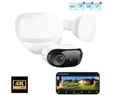 Reolink Elite prožektorius WIFI 4K 8 Mp belaidė kamera | 180 laipsnių matymo kampas | Žmonių, transporto priemonių, gyvūnų aptikimas | Belaidis Wi-Fi | LED lempos