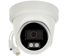 Hikvision kupolas DS-2CD2347G2H-LIUeF F2.8 (balta, 4 MP, 30 m. IR; 30 LED, hibridinė šviesa)