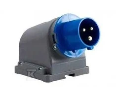 KAMEROS fiksuotas kištukas 16A 3P IP44 FE OPAL