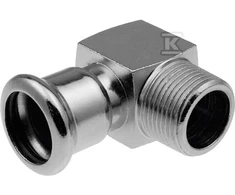Kan Therm ELBOW 22XR3/4GZ TRUMPAS PLIENINIS PRESS