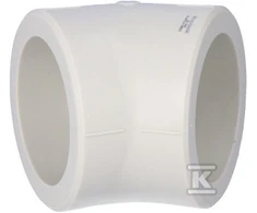 KAN-therm PP alkūnė 90mm 45 laipsnių 04104390